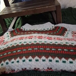 Men's Crewneck Sweater - Multicolor Pattern